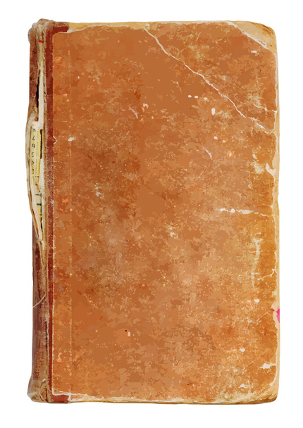 Beschadigde oud boek - Vector, afbeelding
