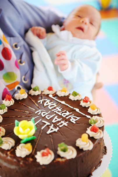 Baby at birthday party - Φωτογραφία, εικόνα