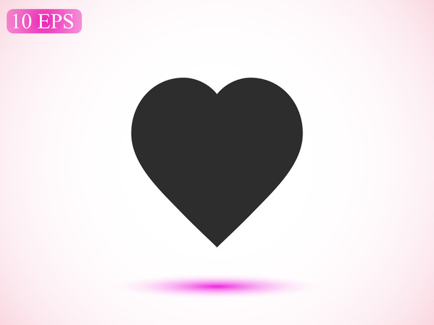 heart button icon - Vektor, Bild