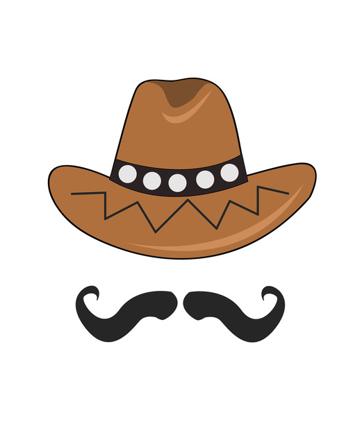 cowboy hat vector - Vektor, obrázek