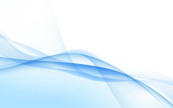 Abstract blue waves - data stream concept. Vector - Vector, Image