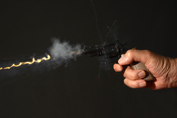 Gun being fired - Photo, Image