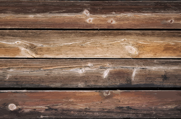 παλιό ξύλινο τείχος - Διάνυσμα, εικόνα