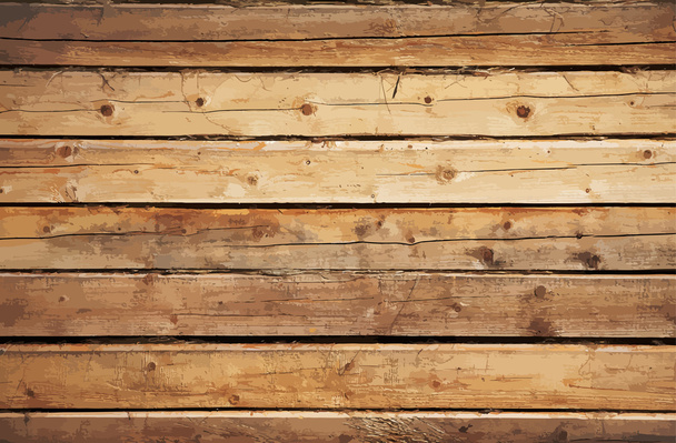 παλιό ξύλινο τείχος - Διάνυσμα, εικόνα