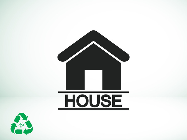 house silhouette  icon - Vector, Image