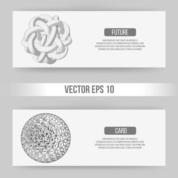 Abstract Creative concept vector background of geometric shapes the lines connected to points. Polygonal design style letterhead and brochure for business. Vector Illustration eps 10 for your design. - Vektor, kép