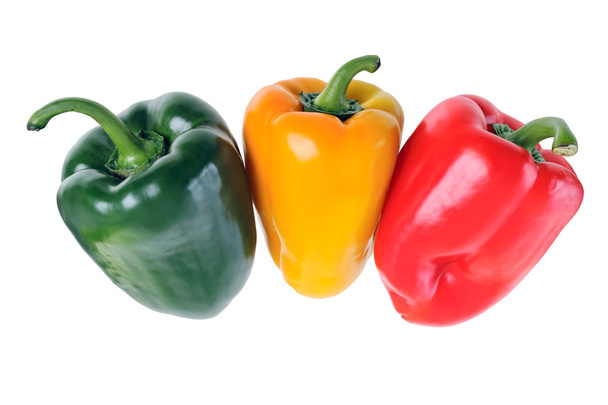 Green, red, yellow pepper - Zdjęcie, obraz