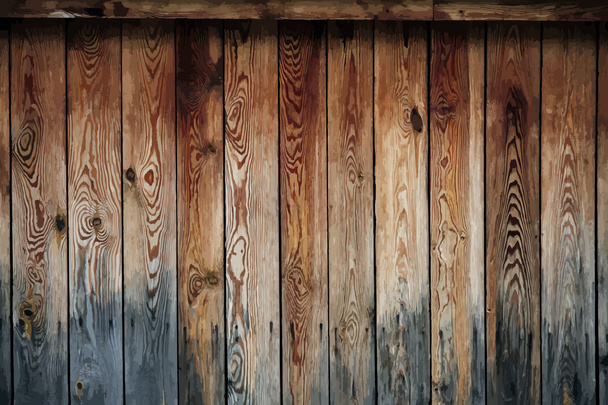 Antigua pared de madera
 - Vector, imagen