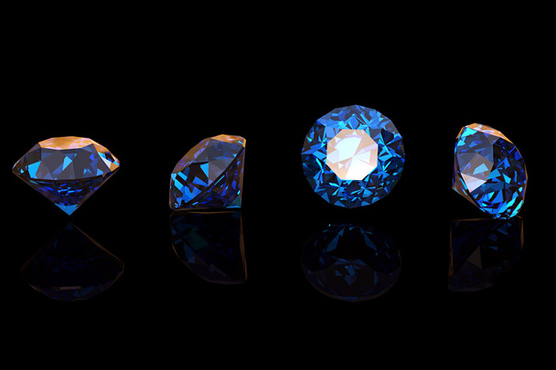 Diamant edelstenen achtergrond - Foto, afbeelding