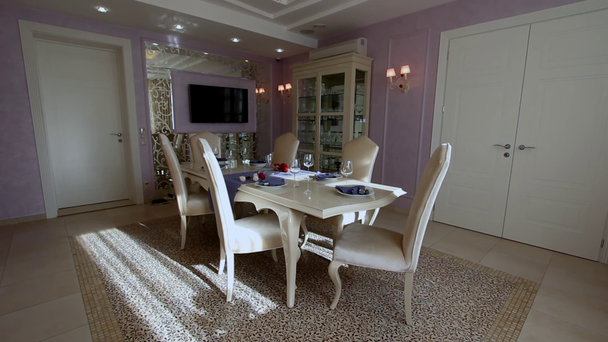Luxury Apartment Moderni sisustus ruokasali
. - Materiaali, video