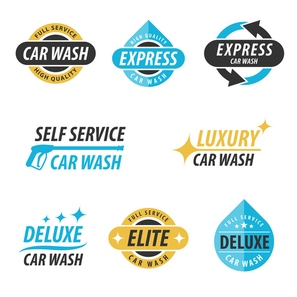 Auto wassen Logo - Vector, afbeelding