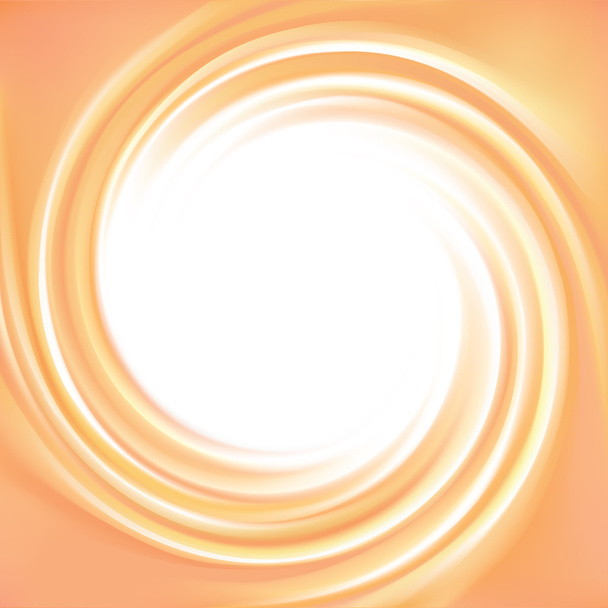 Vector light orange background of swirling texture  - Vector, Image