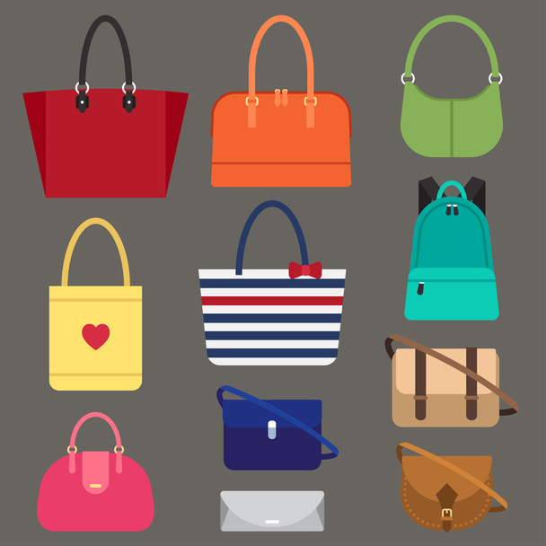 Женские сумки
 - Вектор,изображение