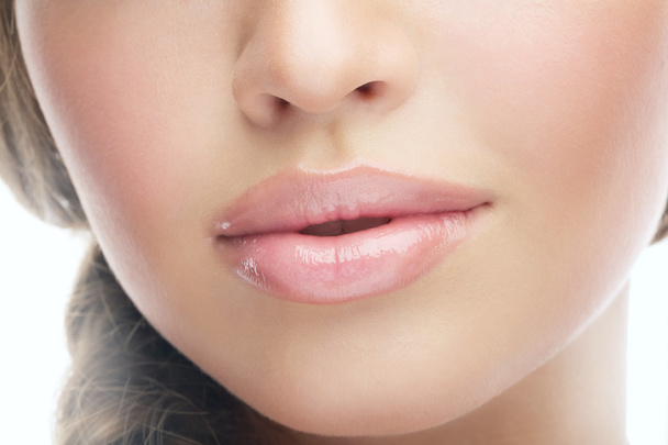 Female lips close up - Foto, Imagen