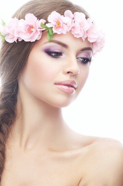 woman with bright make up - Foto, Imagem
