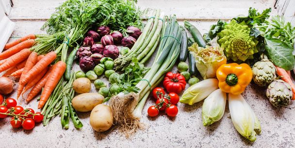 set of fresh vegetables - Foto, Bild