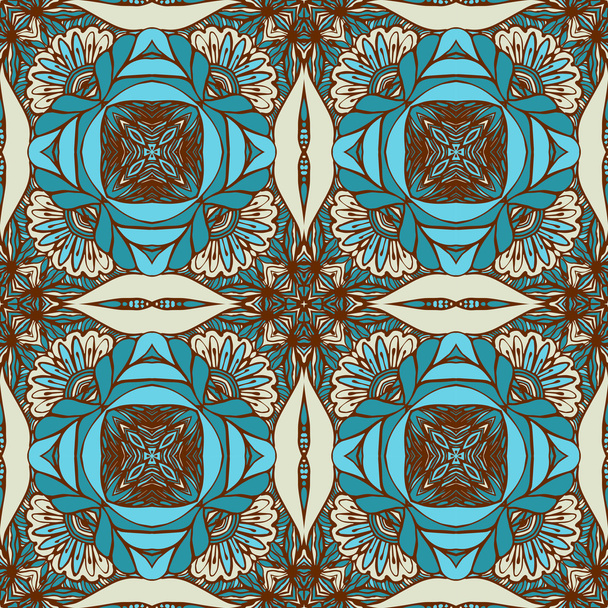 patrón abstracto sin costura azul y gris
 - Vector, Imagen