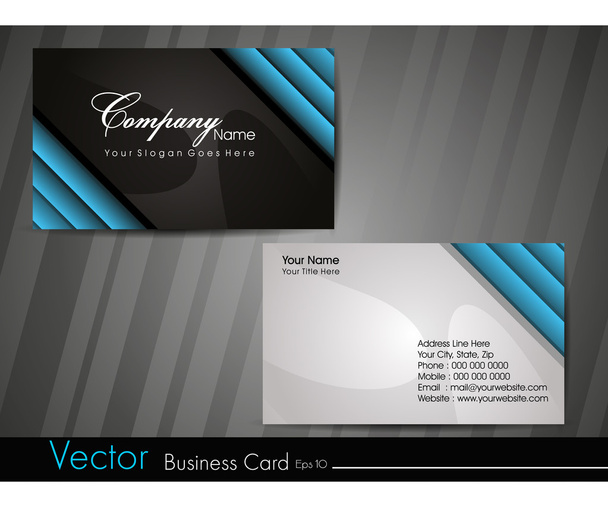 プロフェッショナルなビジネス カードのセット. - ベクター画像