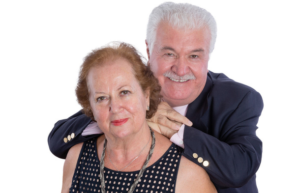 Heureux couple âgé debout ensemble
 - Photo, image