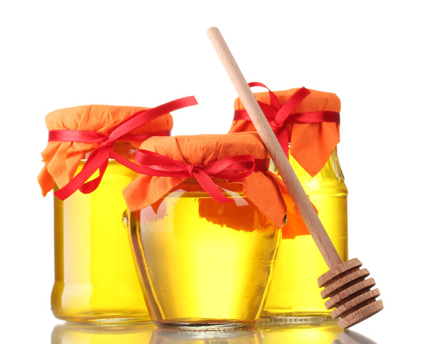 Honey isolated on white - Фото, зображення
