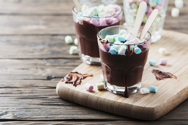 Hot chocolate with marshmallow - Foto, Imagen