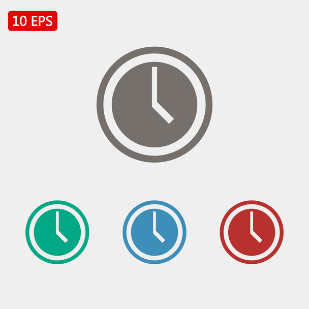 clock icons illustration - Vector, imagen