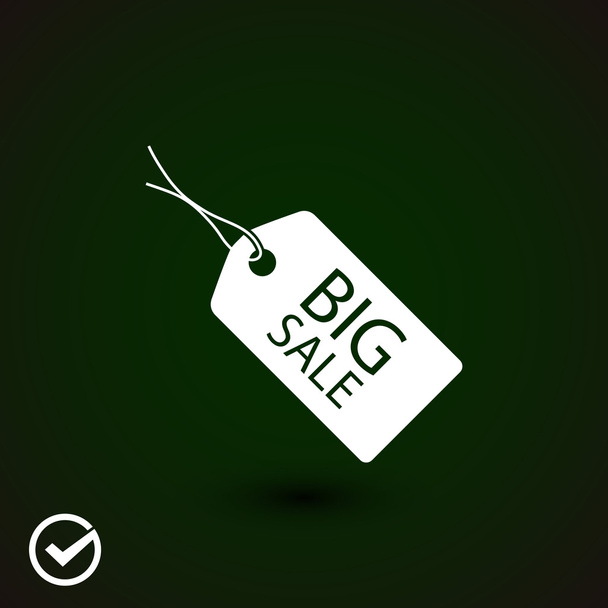 BIG SALE tag icon - Vector, Image