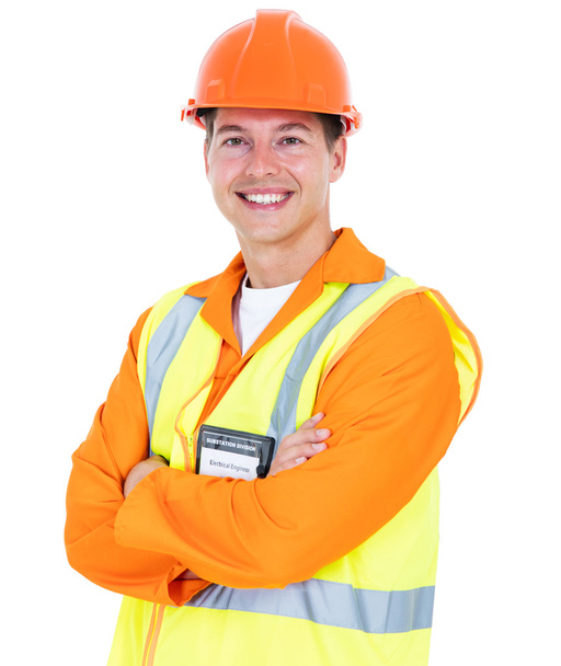 electrical engineer with arms crossed - Photo, Image