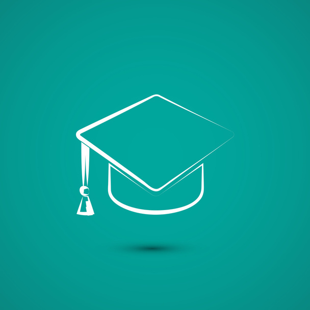 graduation cap icon - Vector, Imagen