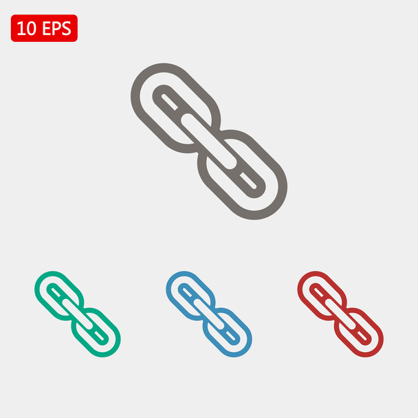 chain link icons set - Διάνυσμα, εικόνα