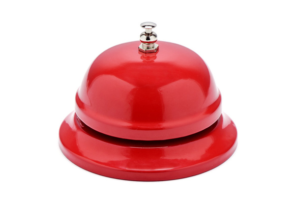 rode hotel ontvangst bell - Foto, afbeelding