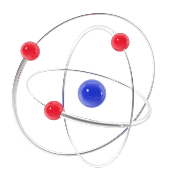 atom icon isolated on white background. - Фото, изображение