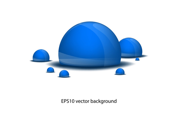 Blue blobs - Vector, Image