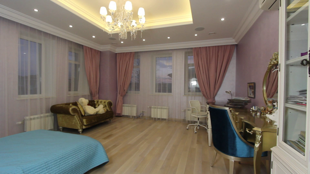 Luxury Apartment Interior Childrens room. - Footage, Video