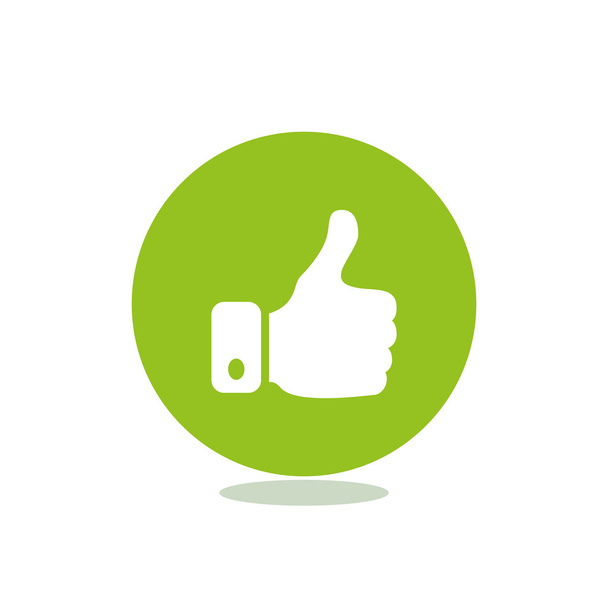 Thumb up web icon - Διάνυσμα, εικόνα