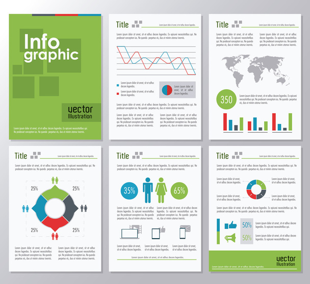 infographic ikony designu - Vektor, obrázek