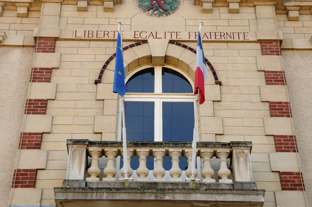 イル ・ ド ・ フランス、ジュイ ル moutier の市庁舎 - 写真・画像