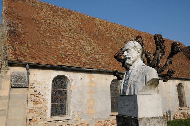 Ile de France, statue de Henry Deutsch de la Meuthe
 - Photo, image