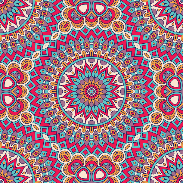 Ethnic floral seamless pattern - Vektor, Bild