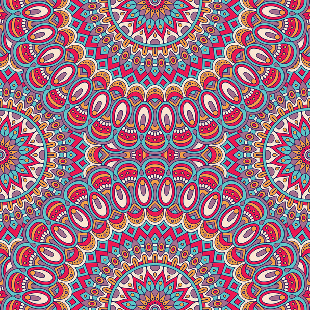Ethnic floral seamless pattern - Вектор, зображення