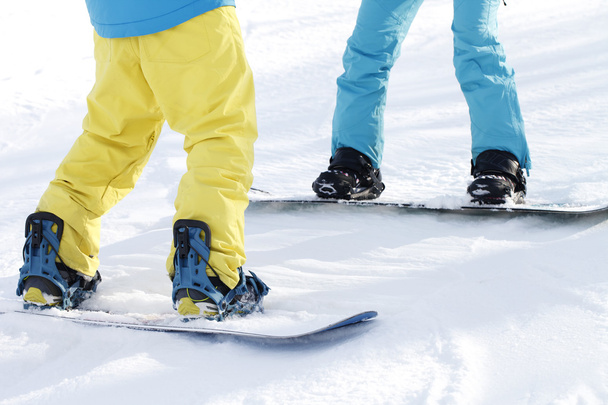 piernas snowboarder, deportes activos
 - Foto, Imagen