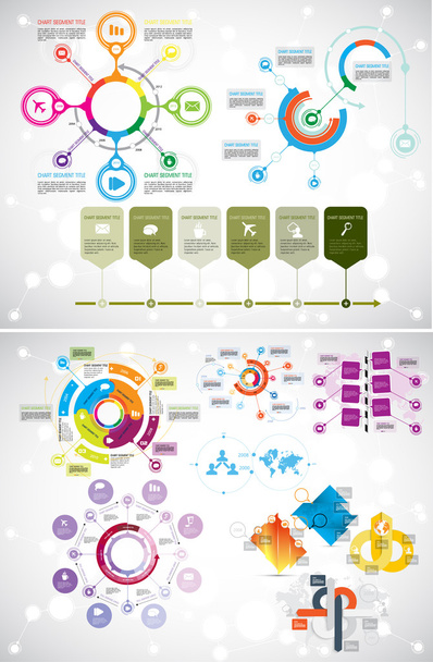infographic template illustration - Vector, Image