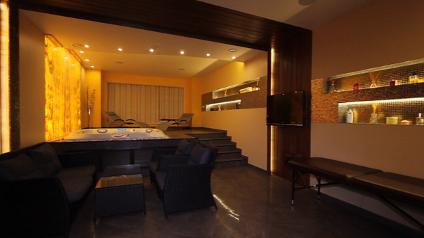 Luxus apartman beltéri pezsgőfürdő, Hamam, Spa. - Felvétel, videó