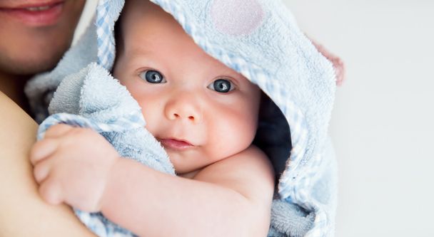 Cutest baby child after bath  - Valokuva, kuva