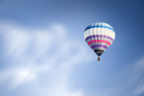 Hot air balloon against the blue sky - Photo, Image