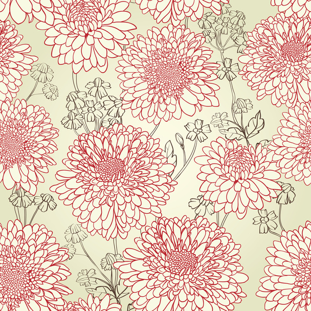 Floral seamless wallpaper - Vektor, Bild