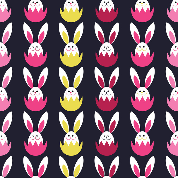 Seamless decorative background with Easter eggs. Print. Cloth design, wallpaper. - Вектор,изображение
