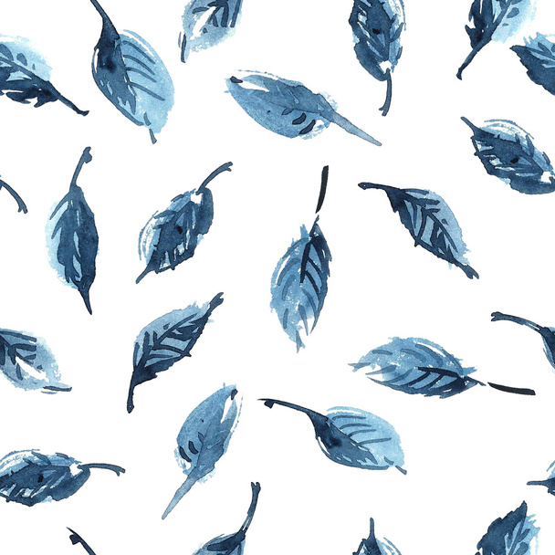 Repülő kék levelek  - Fotó, kép