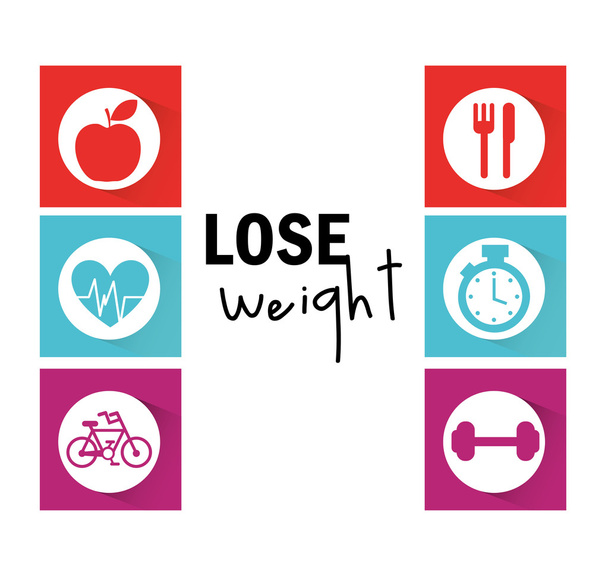 perder peso design
 - Vetor, Imagem
