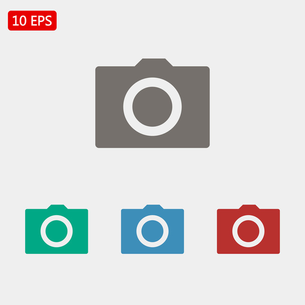 Camera icons set - Vetor, Imagem